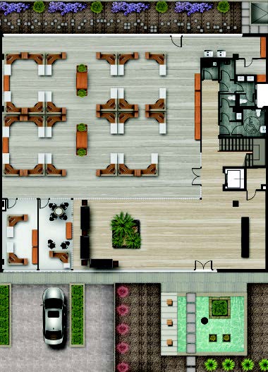 مكتب floor plan